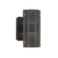 Eurofase Lighting Westcliffe 8" 2-Light Integrated LED Gold and Black Aluminum Steel Wall Sconce
