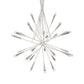 Eurofase Lighting Zazu 44" 28-Light Incandescent Round White & Chrome Sputnik Pendant Light