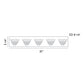 Eurofase Lighting Zilli 31" 5-Light Dimmable Chrome Metal Vanity Light With Clear Crystal Glass Shades