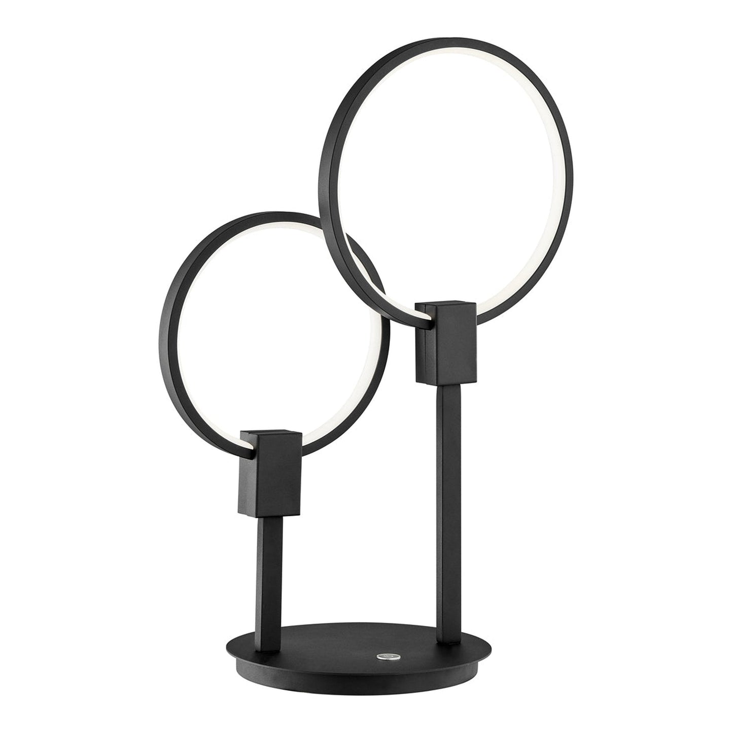 Finesse Decor 10" W x 23" H Matte Black Finish 2-Light LED Table Lamp