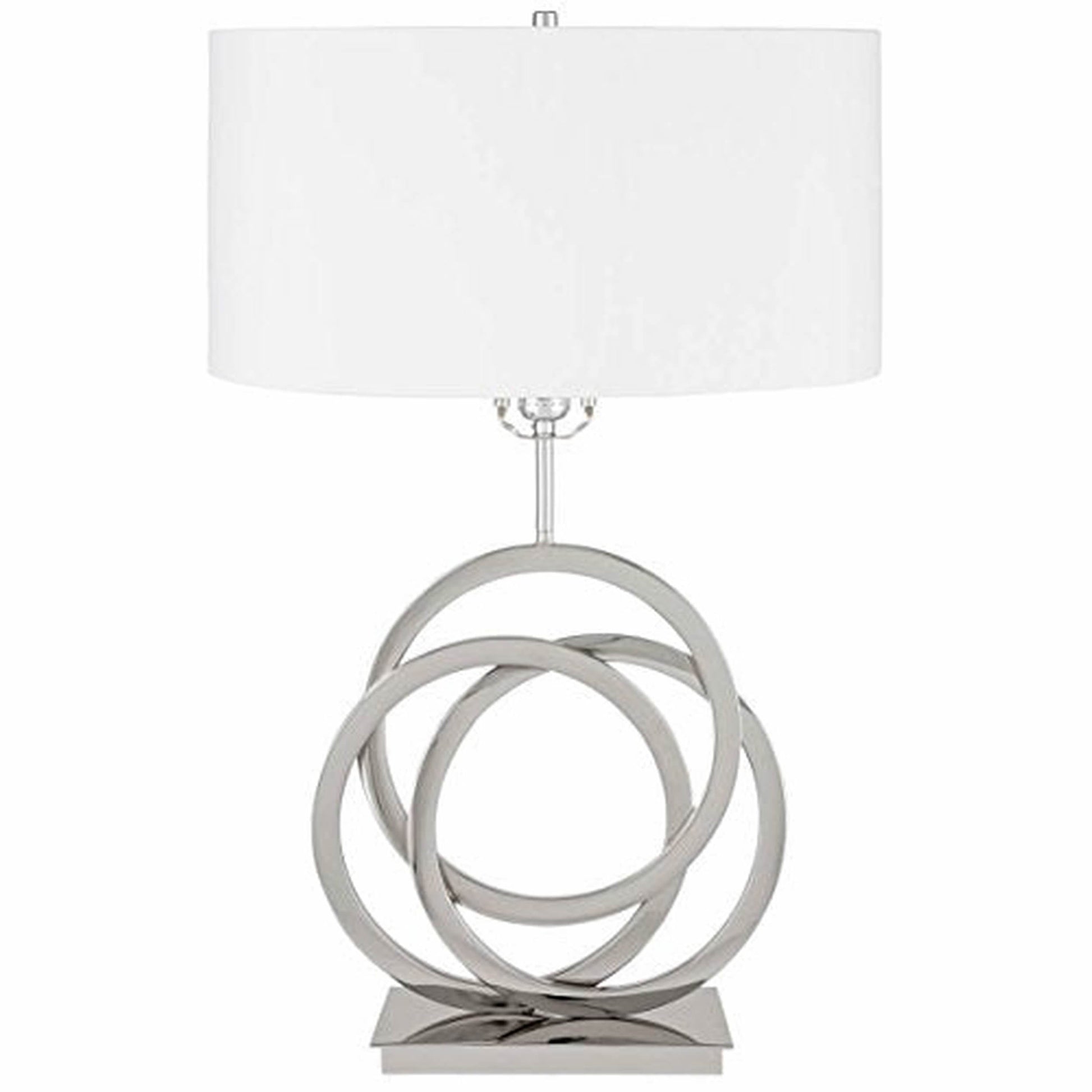Finesse Decor 11" W x 28" H Chrome Finish 1-Light Origami Inspired Table Lamp