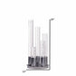 Finesse Decor 12" W x 25" H Chrome 5-Light Acrylic Cylinder Table Lamp