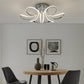 Finesse Decor 32" 6-Light Petal Flower LED Strip Flush Mount
