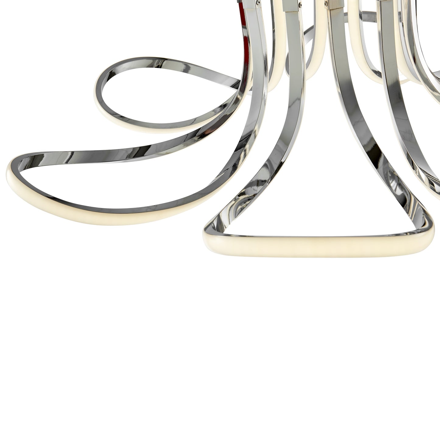 Finesse Decor 32" 6-Light Petal Flower LED Strip Flush Mount