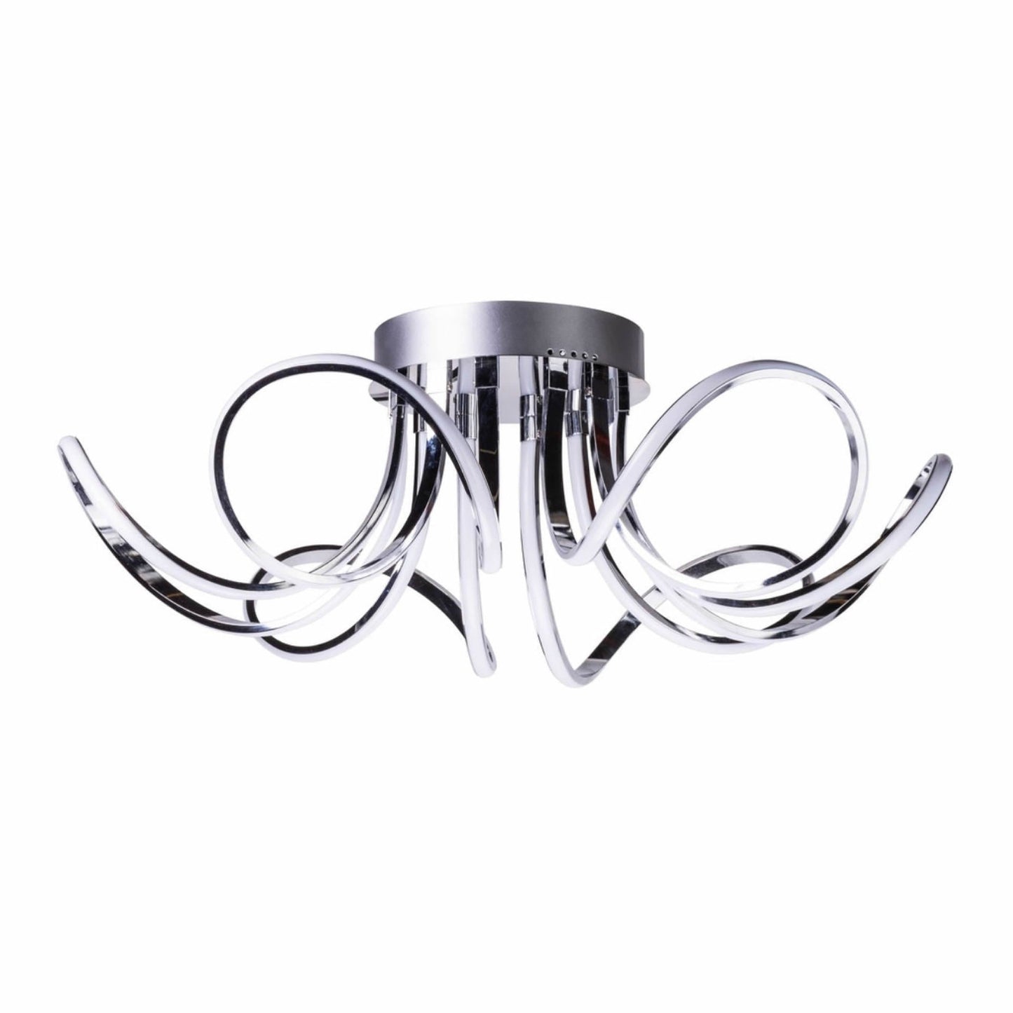 Finesse Decor 32" 6-Light Petal Flower LED Strip Flush Mount