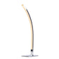 Finesse Decor 4" W x 20" H Chrome Finish 1-Light LED Strip Modern Arc Table Lamp