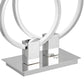 Finesse Decor 6" W x 15" H Chrome Finish 2-Light LED Table Lamp