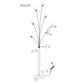 Finesse Decor 67" Polished Chrome Finish 6-Light LED Floor Lamp With Acrylic Tulip Shaped Shade