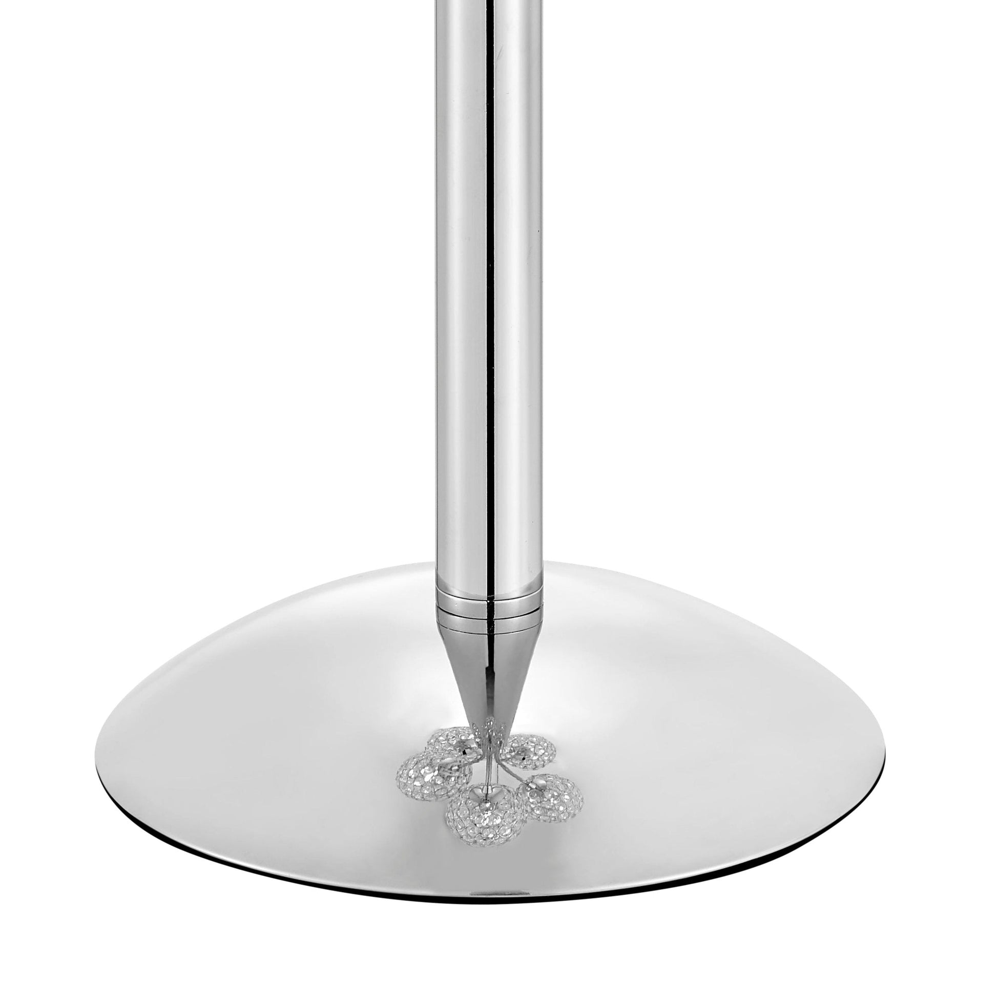 Finesse Decor 7" W x 26" H Chrome 5-Light Crystal Domes Table Lamp