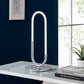 Finesse Decor 8" W x 19" H Chrome Finish 1-Light LED Single Clip Table Lamp