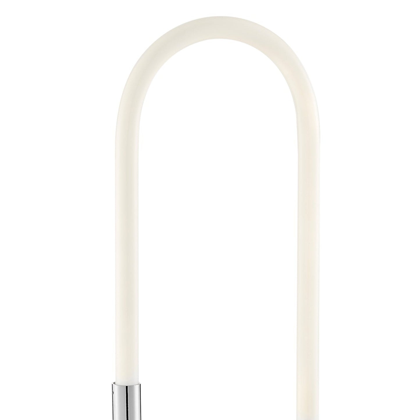 Finesse Decor 8" W x 19" H Chrome Finish 1-Light LED Single Clip Table Lamp