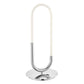 Finesse Decor 8" W x 19" H Chrome Finish 1-Light LED Single Clip Table Lamp