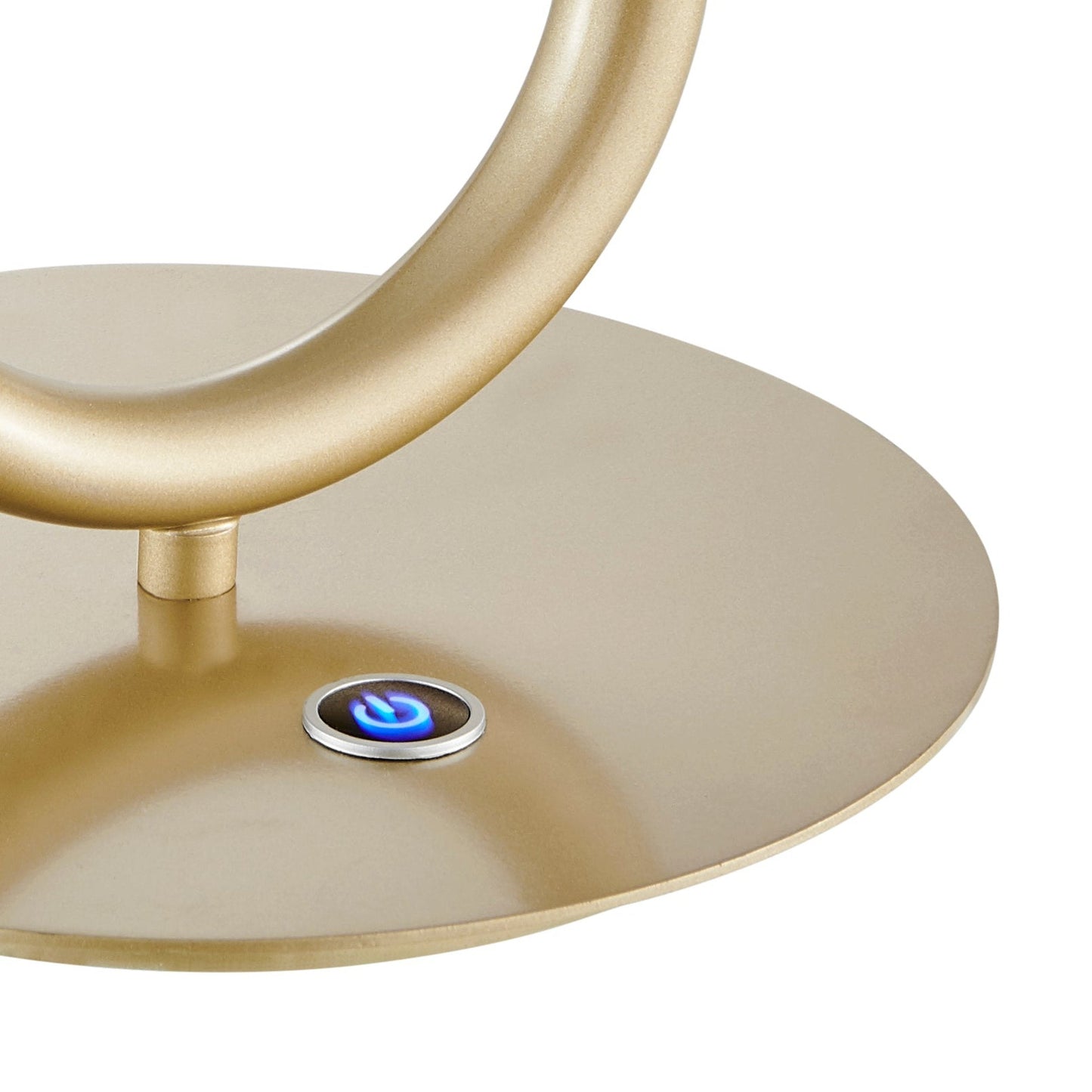 Finesse Decor 8" W x 19" H Sandy Gold Finish 1-Light LED Single Clip Table Lamp