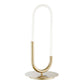 Finesse Decor 8" W x 19" H Sandy Gold Finish 1-Light LED Single Clip Table Lamp