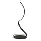 Finesse Decor 8" W x 31" H Black Finish 1-Light Integrated LED Modern Spiral Table Lamp