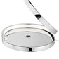 Finesse Decor 8" W x 31" H Chrome Finish 1-Light Integrated LED Modern Spiral Table Lamp
