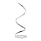 Finesse Decor 8" W x 31" H Chrome Finish 1-Light LED Strip Modern Spiral Table Lamp