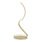 Finesse Decor 8" W x 31" H Gold Finish 1-Light Integrated LED Modern Spiral Table Lamp
