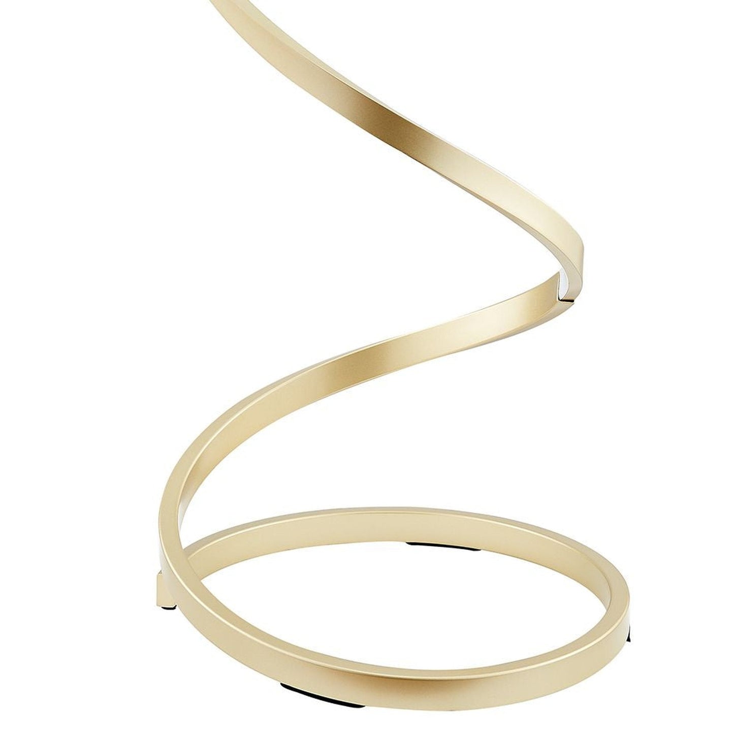 Finesse Decor 8" W x 31" H Gold Finish 1-Light LED Modern Spiral Table Lamp