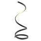 Finesse Decor 8" W x 31" H Matte Black Finish 1-Light LED Strip Modern Spiral Table Lamp