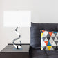 Finesse Decor 9" W x 25" H Chrome 1-Light Abstract Table Lamp