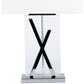 Finesse Decor 9" W x 28" H Chrome and Crystal Finish 1-Light Table Lamp