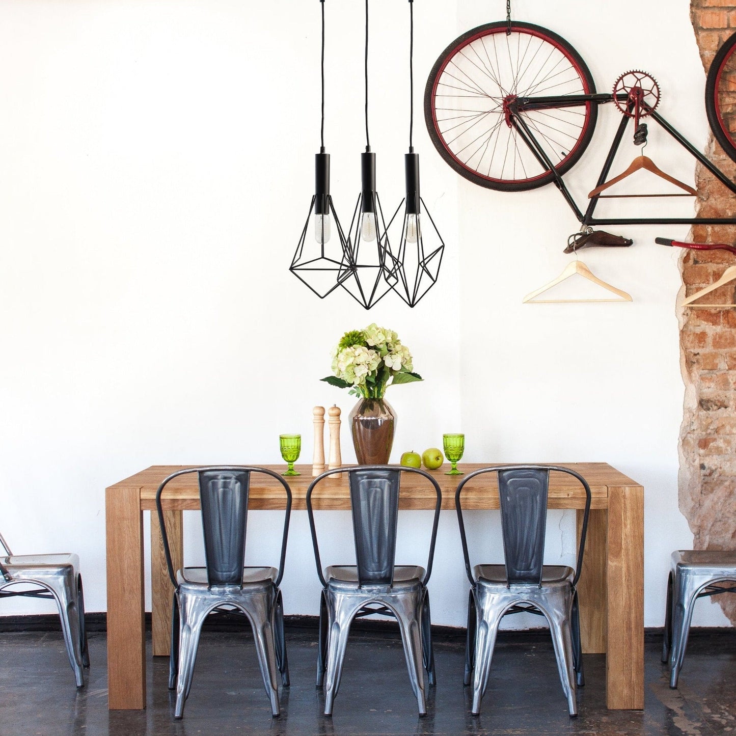 Finesse Decor Adele Matte Black Finish 3-Light Chandelier