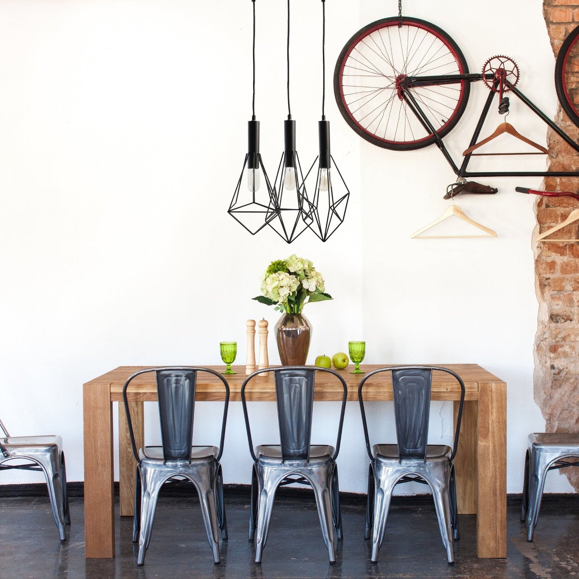 Finesse Decor Adele Matte Black Finish 3-Light Chandelier