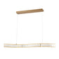 Finesse Decor Alexandria Brushed Gold Finish 1-Light LED Chandelier