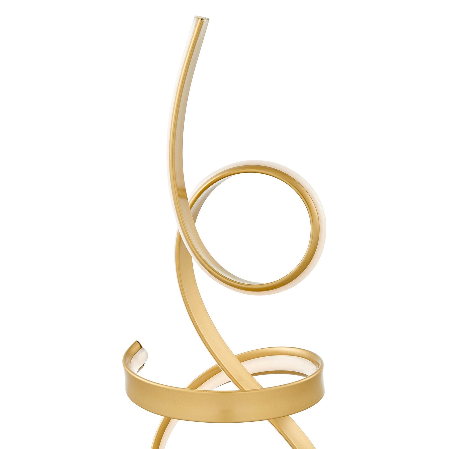 Finesse Decor Amsterdam 8" W x 26" H Gold Finish 1-Light LED Strip Table Lamp With Touch Dimmer