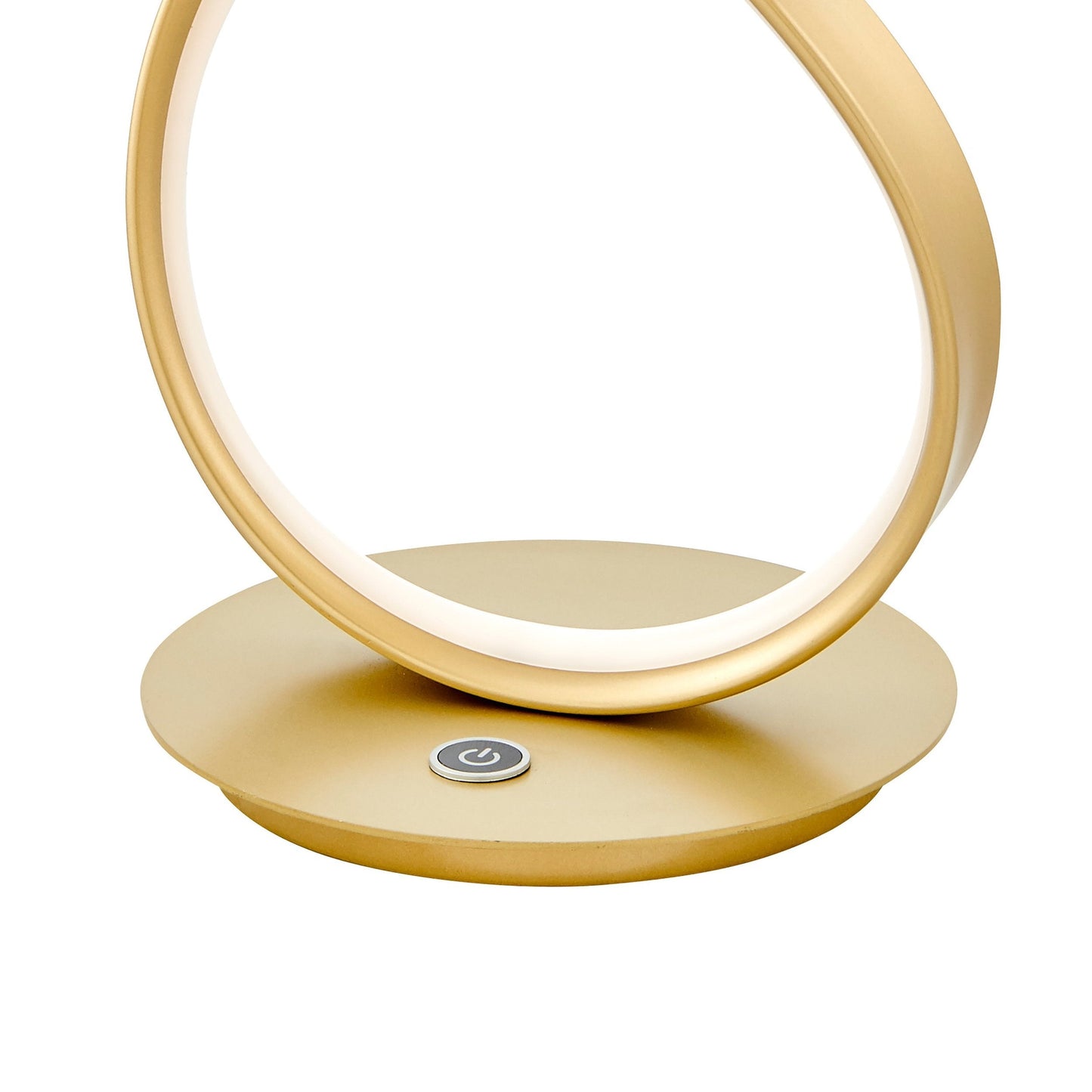 Finesse Decor Amsterdam 8" W x 26" H Gold Finish 1-Light LED Strip Table Lamp With Touch Dimmer
