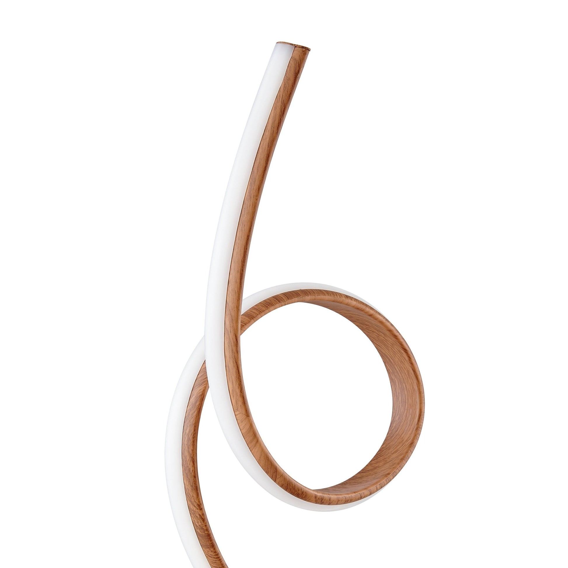 Finesse Decor Amsterdam 8" W x 26" H Light Wood Brown Finish 1-Light LED Strip Table Lamp With Touch Dimmer