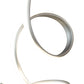 Finesse Decor Amsterdam 8" W x 26" H Silver Finish 1-Light LED Strip Table Lamp With Touch Dimmer
