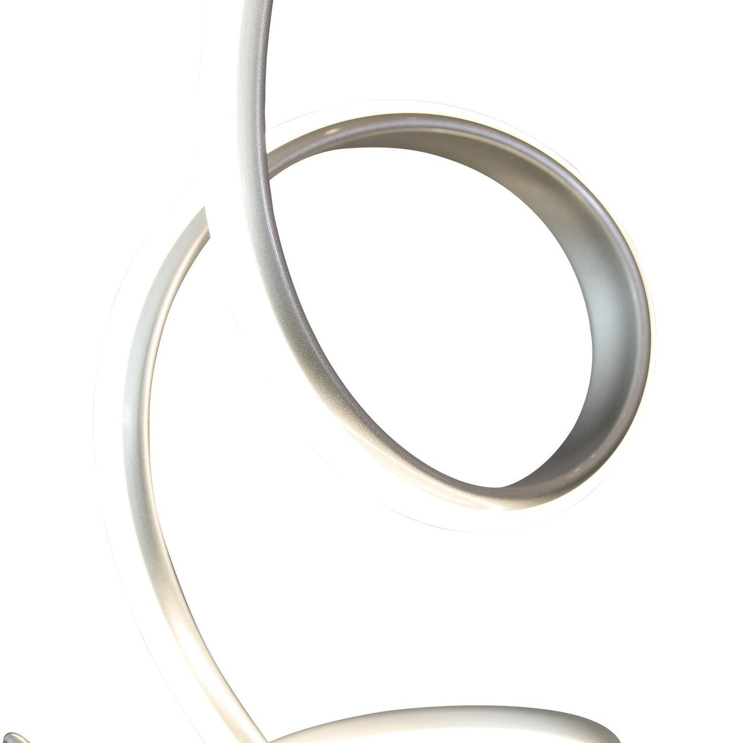 Finesse Decor Amsterdam 8" W x 26" H Silver Finish 1-Light LED Strip Table Lamp With Touch Dimmer