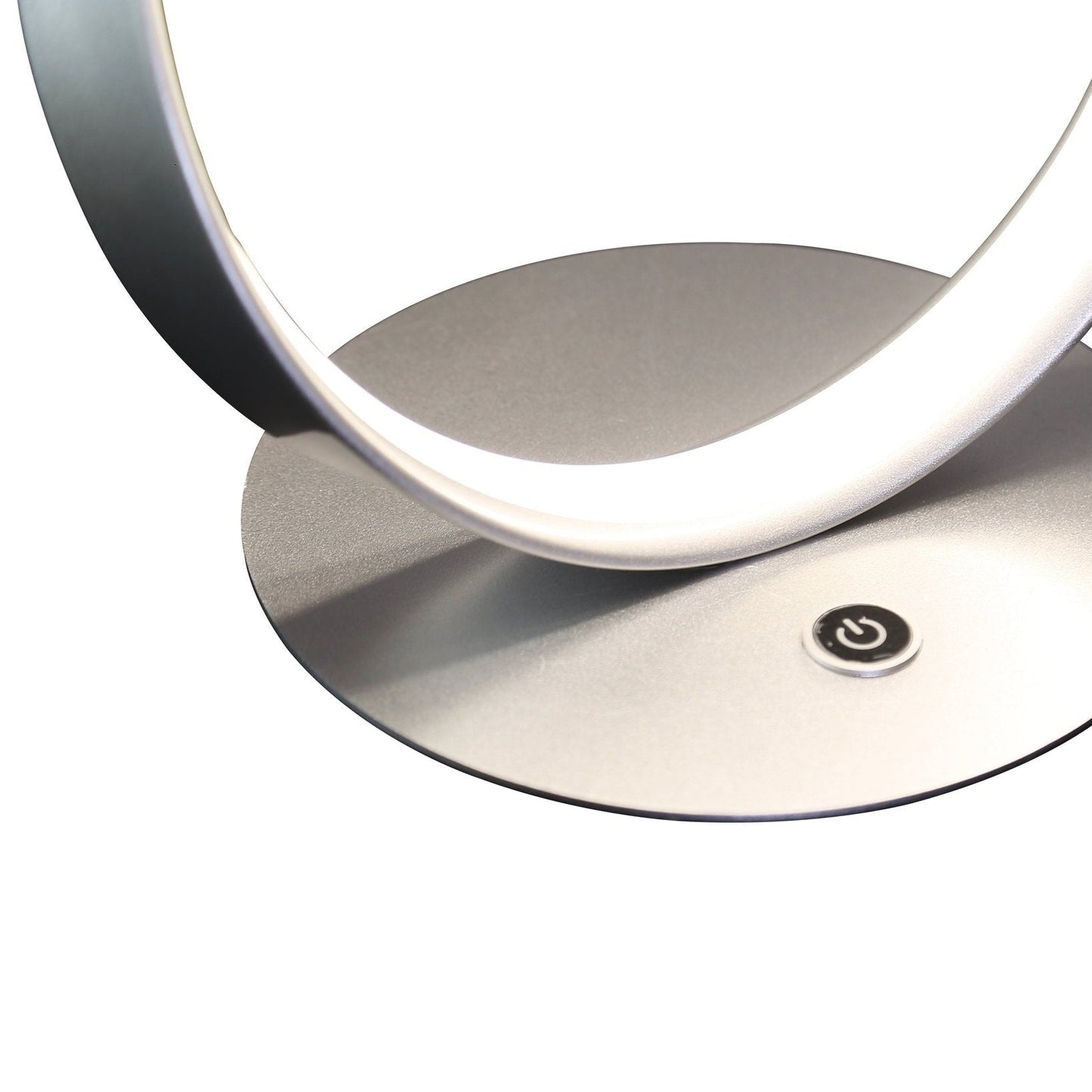 Finesse Decor Amsterdam 8" W x 26" H Silver Finish 1-Light LED Strip Table Lamp With Touch Dimmer