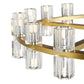 Finesse Decor Anderson 36" Gold and Crystal Finish Round Chandelier