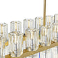 Finesse Decor Anderson 54" Gold and Crystal Finish Chandelier