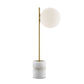 Finesse Decor Anechdoche 4" W x 21" H Gold and White Finish 1-Light LED Table Lamp