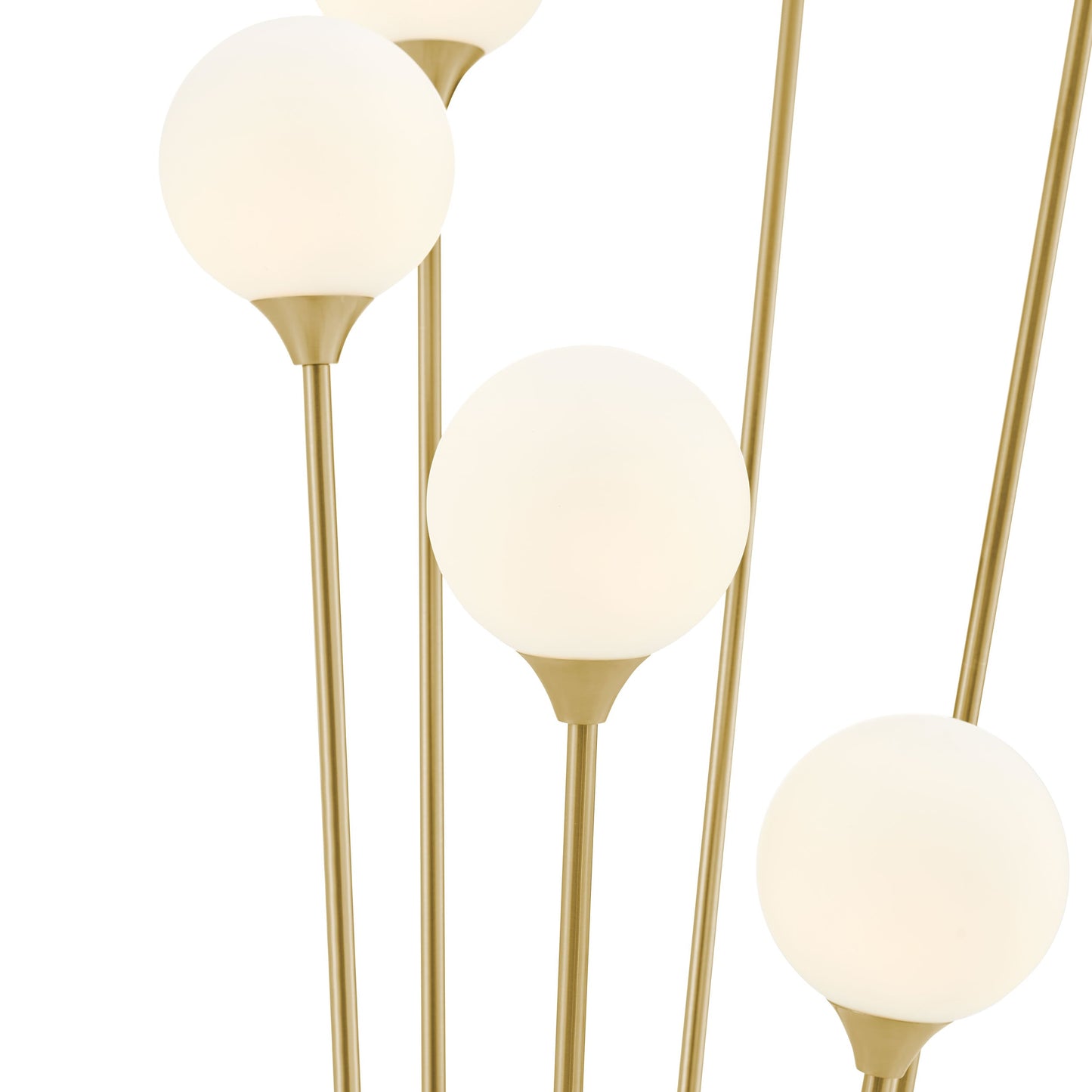 Finesse Decor Anechdoche 66" Gold Finish 6-Light Floor Lamp