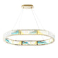 Finesse Decor Boeseman's Radiant 29" Multi-Color Finish 1-Light LED Chandelier