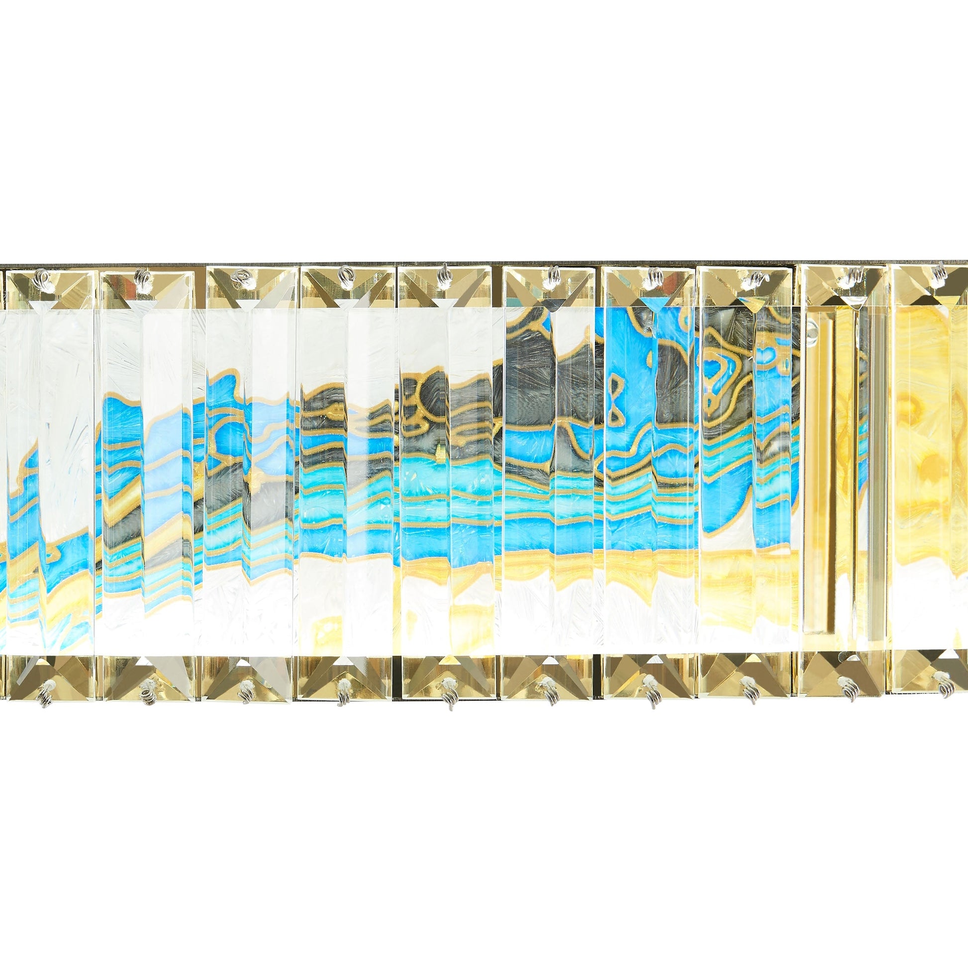 Finesse Decor Boeseman's Radiant 40" Multi-Color Finish 1-Light LED Chandelier