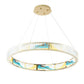 Finesse Decor Boeseman's Radiant 40" Multi-Color Finish 1-Light LED Chandelier