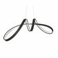 Finesse Decor Bucharest 11" Black Finish 1-Light LED Chandelier