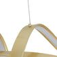 Finesse Decor Bucharest 11" Sandy Gold Finish 1-Light LED Chandelier