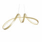 Finesse Decor Bucharest 11" Sandy Gold Finish 1-Light LED Chandelier