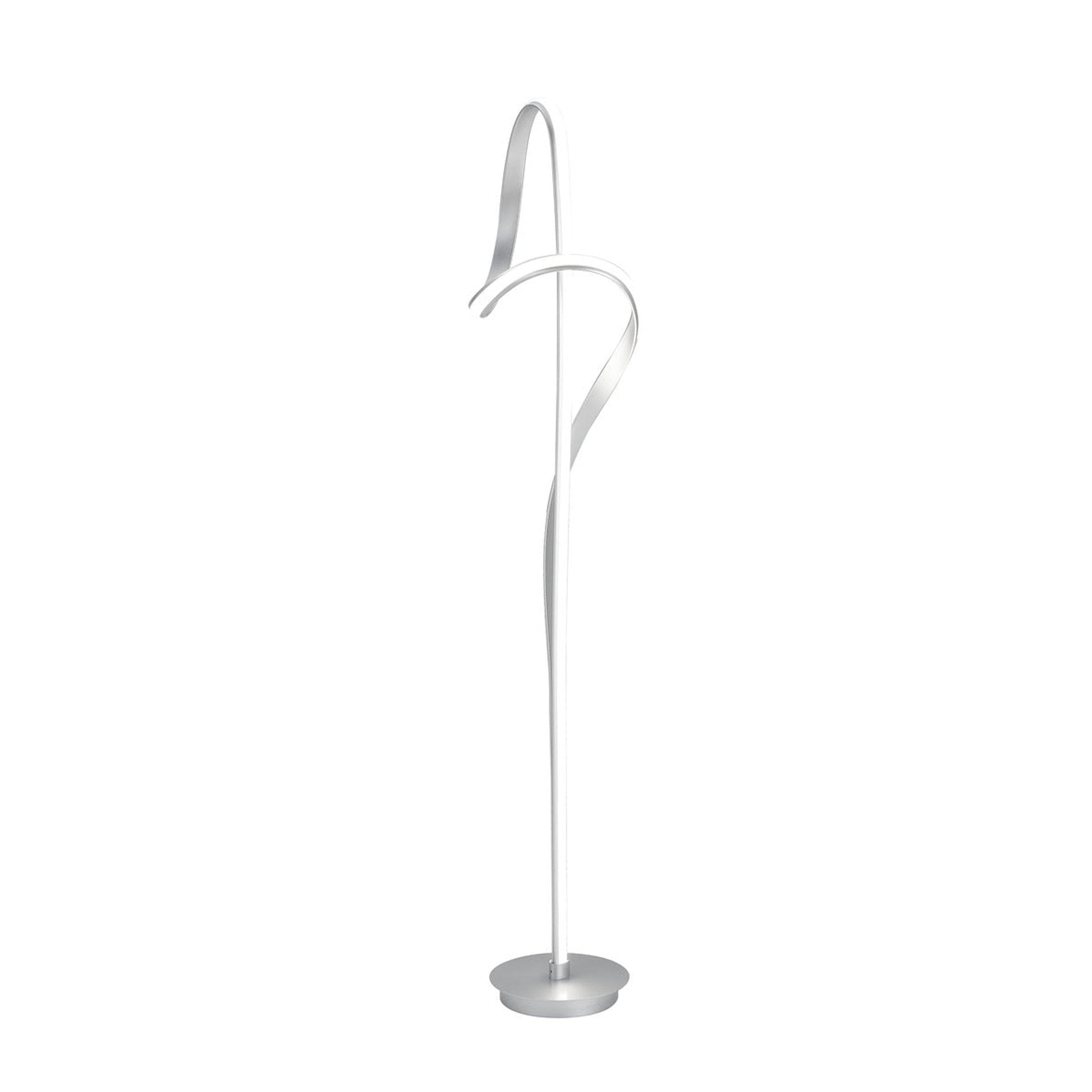 Finesse Decor Budapest 63" Silver Finish 1-Light LED Floor Lamp