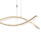 Finesse Decor Charlotte Brushed Gold Finish 2-Light LED Chandelier