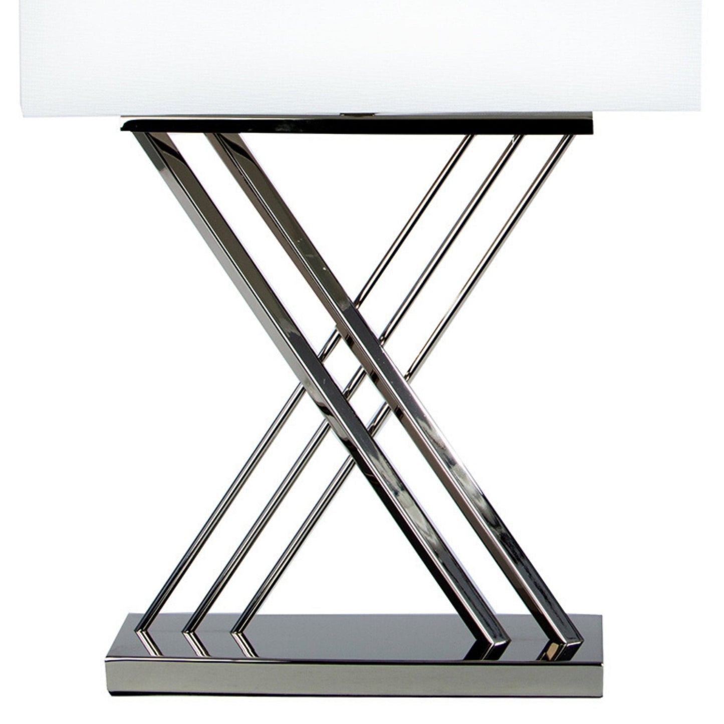 Finesse Decor Chrome Finish 1-Light Table Lamp