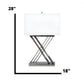 Finesse Decor Chrome Finish 1-Light Table Lamp