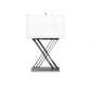 Finesse Decor Chrome Finish 1-Light Table Lamp